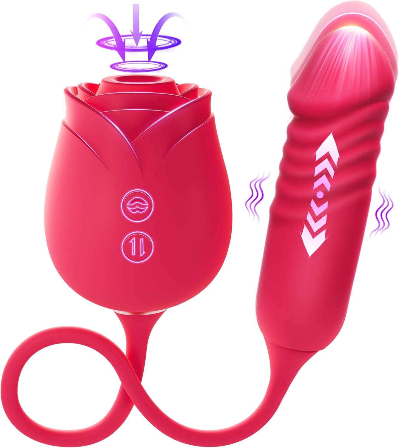 MOOLIGIRL Rose Thrusting Vibrator