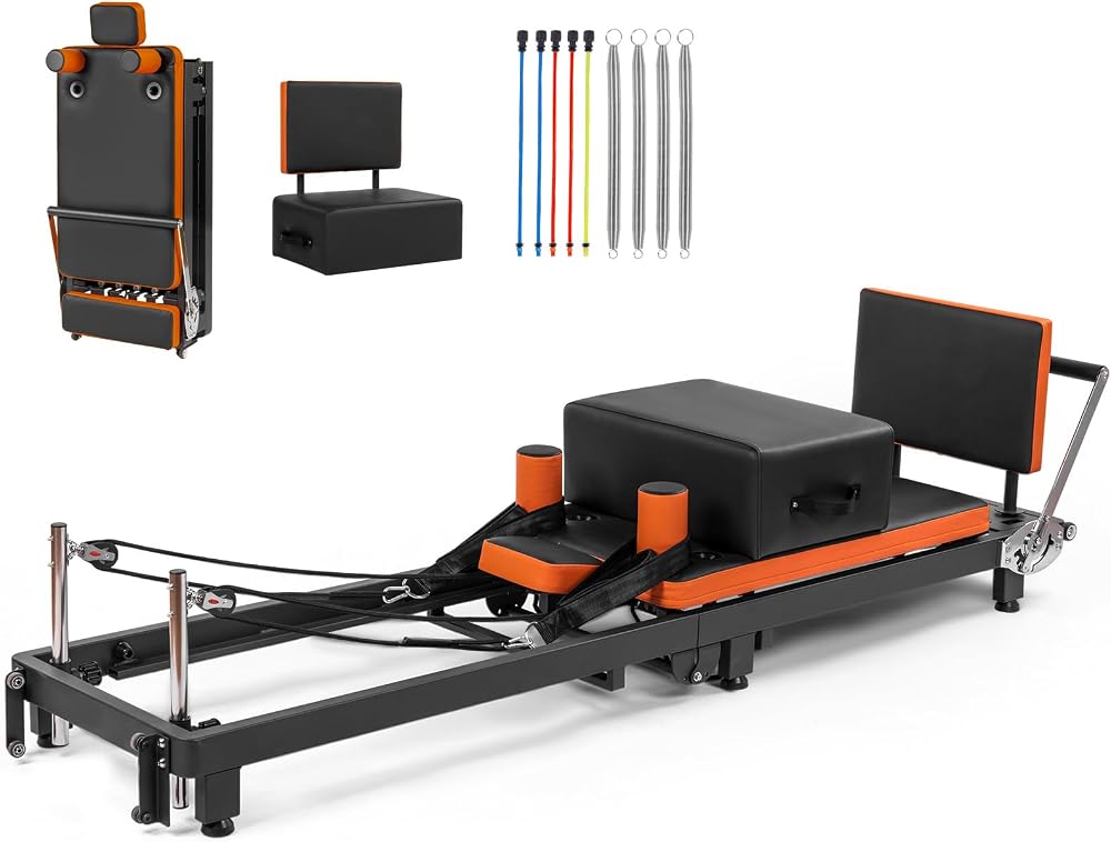 Foldable Pilates Reformer Machine